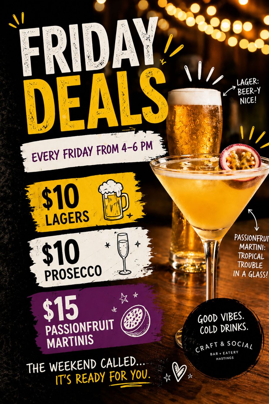 Friday Deals Craft and Social